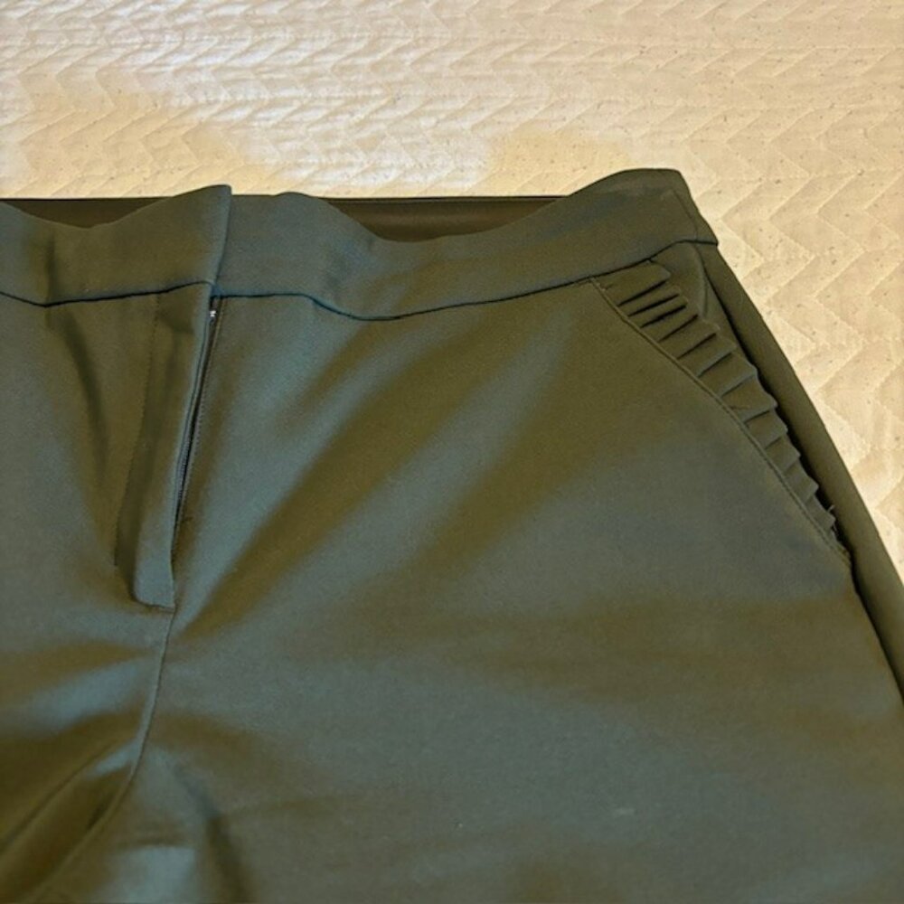 Express Columnist Ankle Midrise Olive dress pants EUC